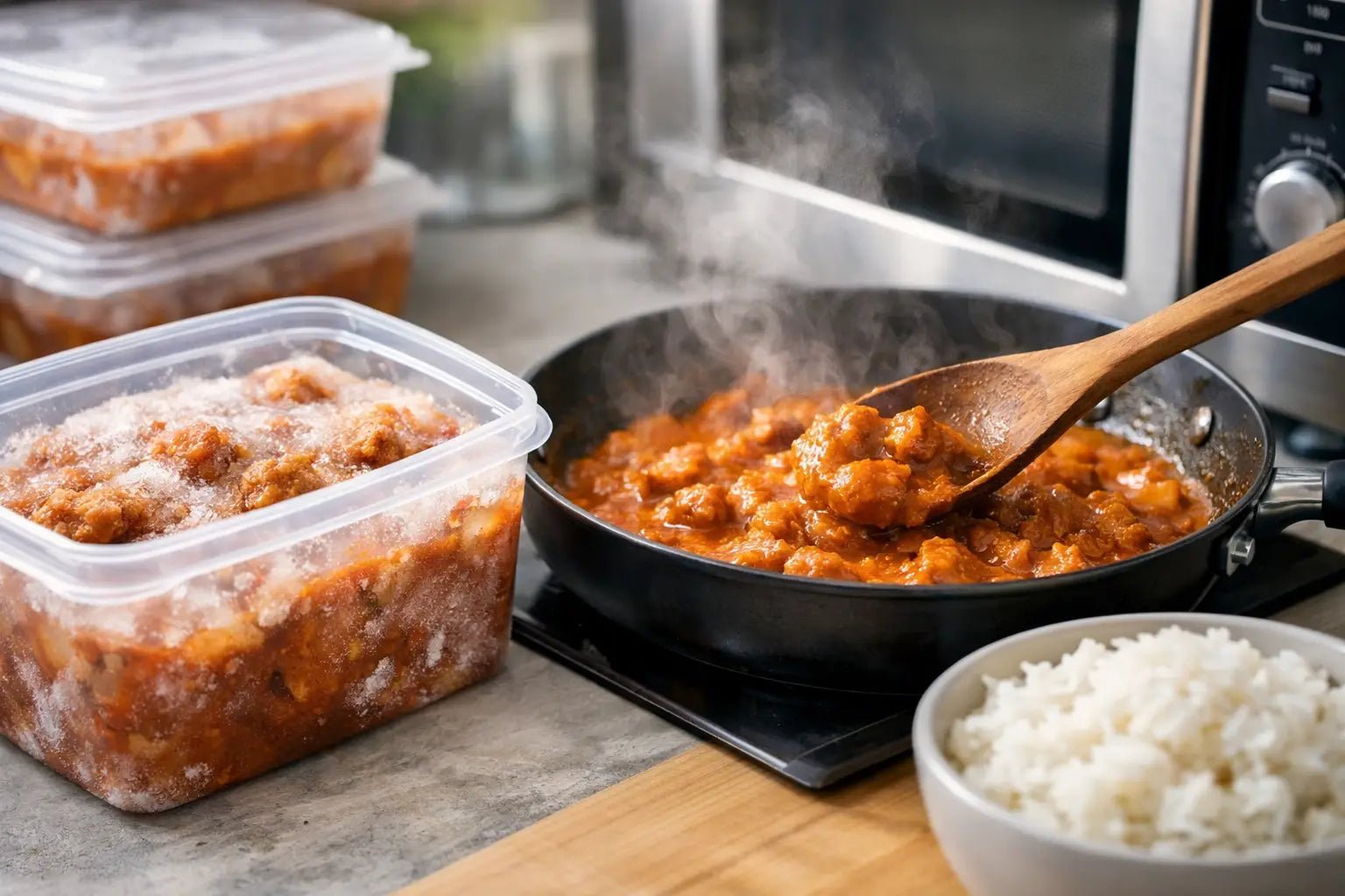 Can Curries Be Heated From Frozen Safely? - Chef Akila