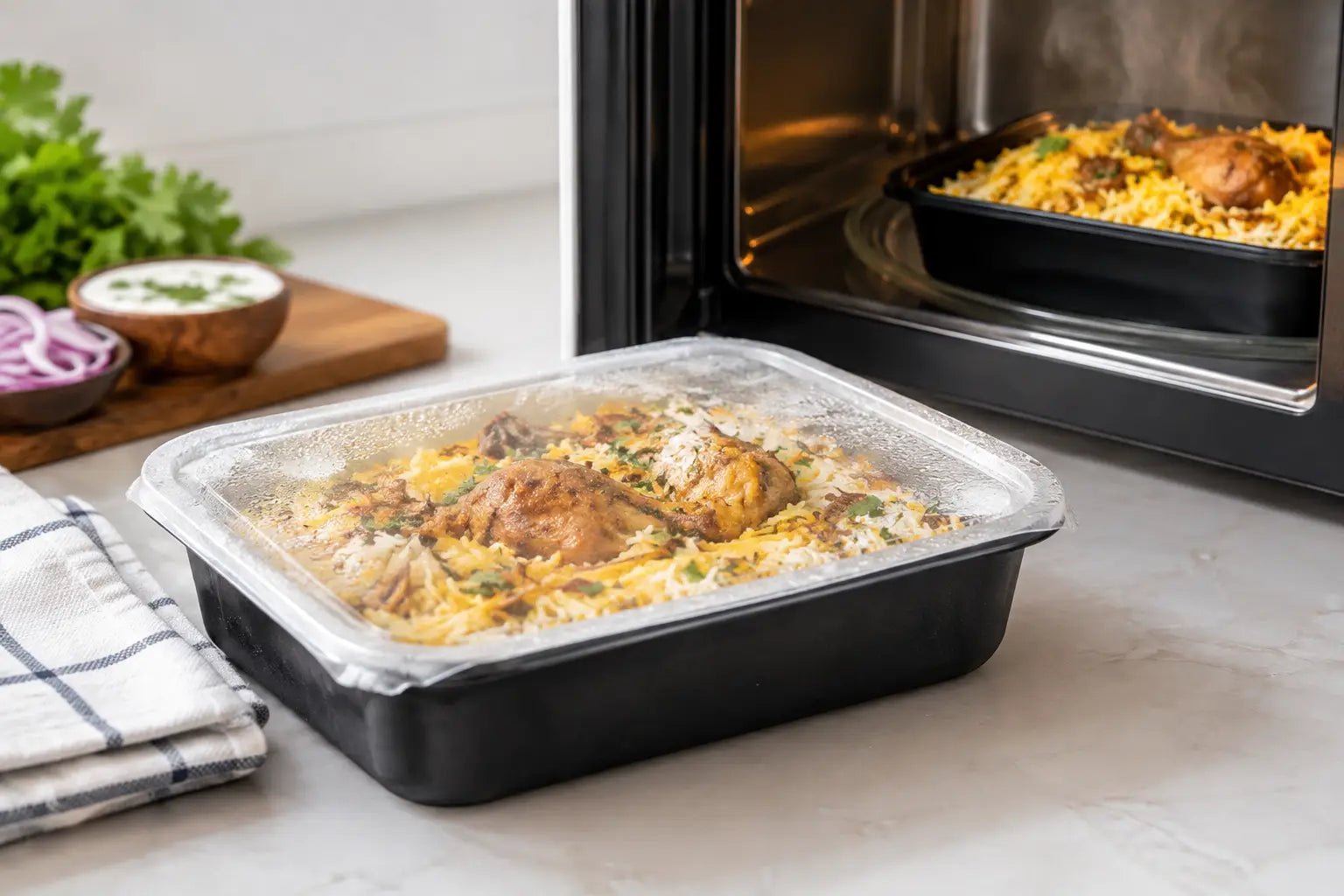 How to Heat Frozen Biryani Evenly at Home - Chef Akila