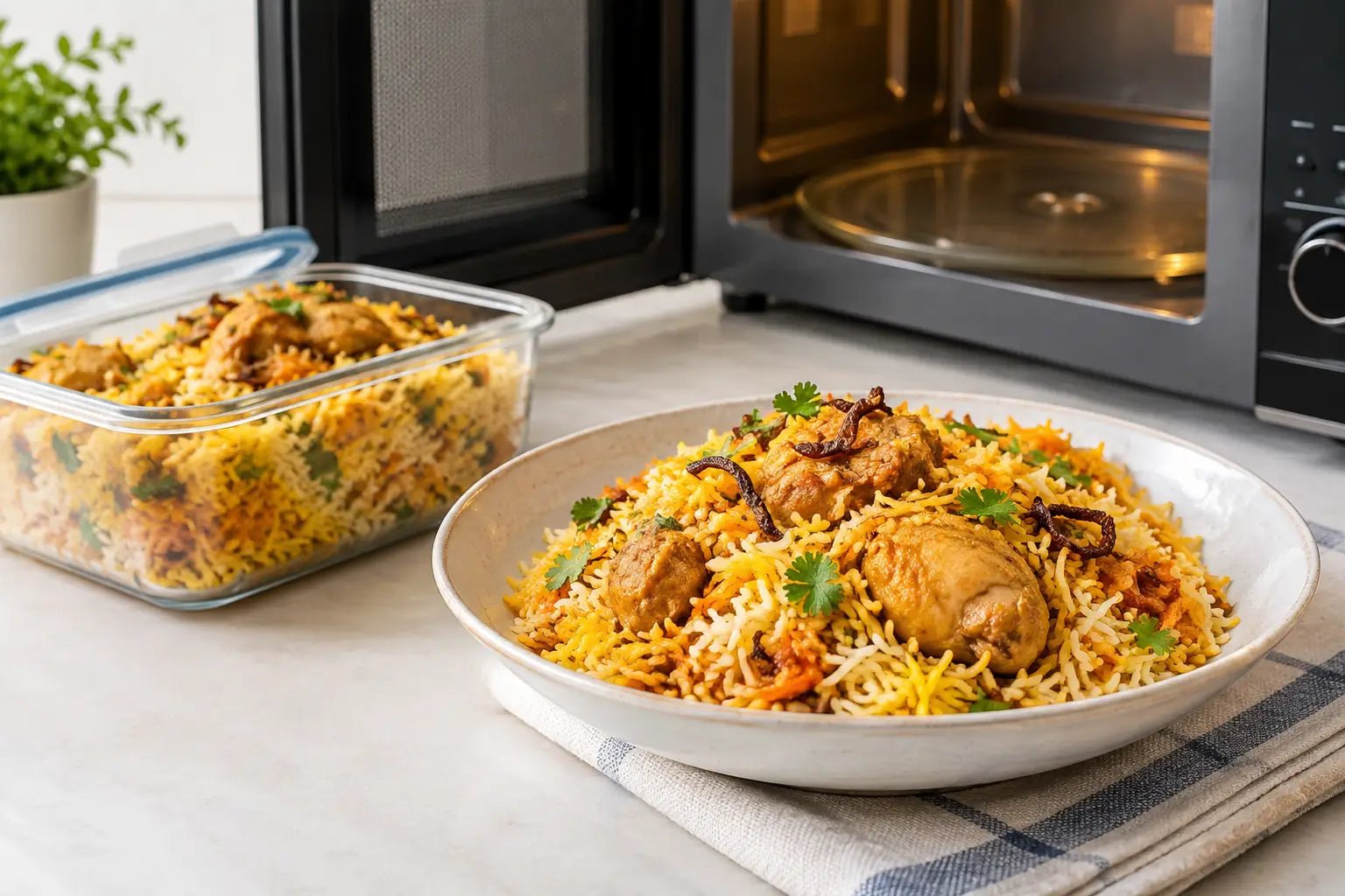 How to Reheat Frozen Biryani Without Dry Rice - Chef Akila
