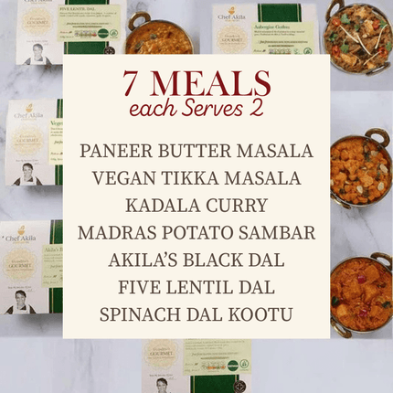 VEGETARIAN CURRIES BOX - Chef Akila